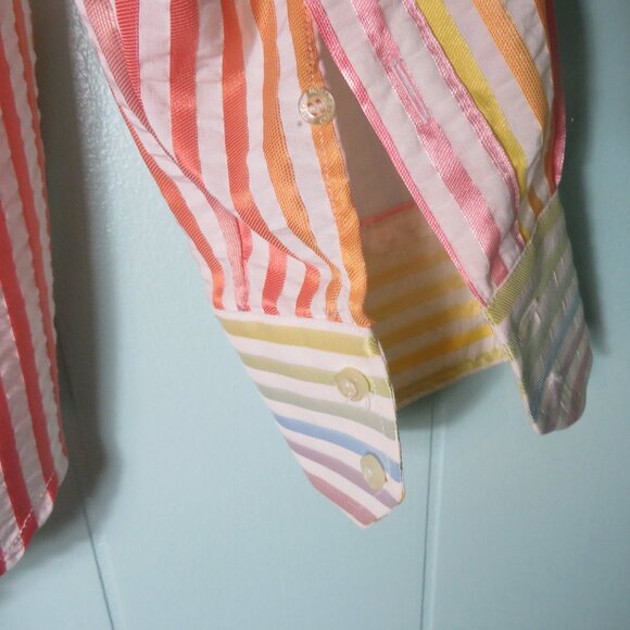 BC Collection LS Shirt Striped Size Large NWT - Picture 3 of 6